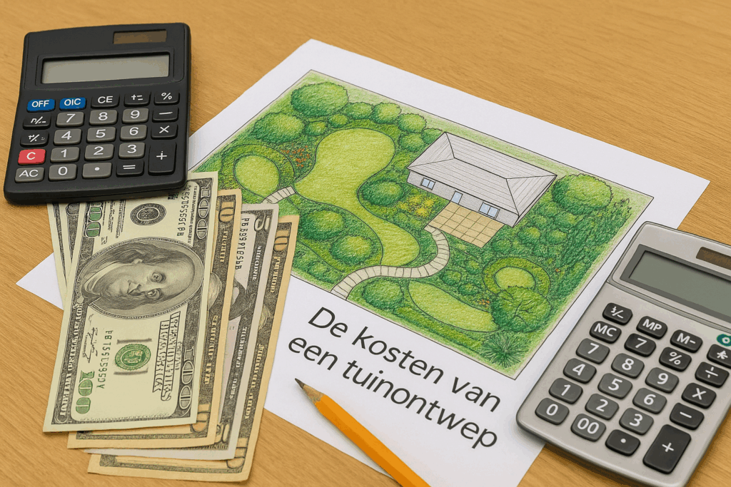 De kosten van een tuinontwerp hangen af van grootte, de complexiteit en de gewenste uitwerking